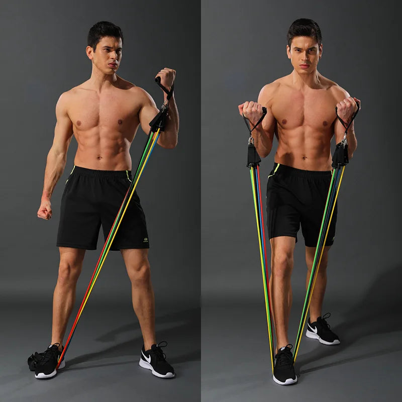Ultimate Resistance Bands Set - Versatile Pull Rope Workout Tubes for Crossfit, Bodybuilding & Fitness Training