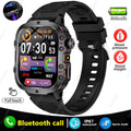 2025 New Men's Smartwatch - IP68 Waterproof Fitness Tracker with Bluetooth Call & Flashlight for Android & iOS